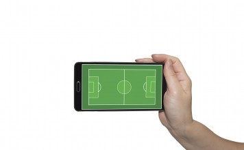 Fußball auf dem Handy