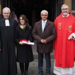Sridharan mit Frau, Stadtdechant und Superintendenten