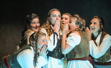 Ensemble in Hochzeit am Theater Bonn | Foto © Bettina Stöß